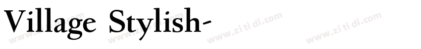 Village Stylish字体转换